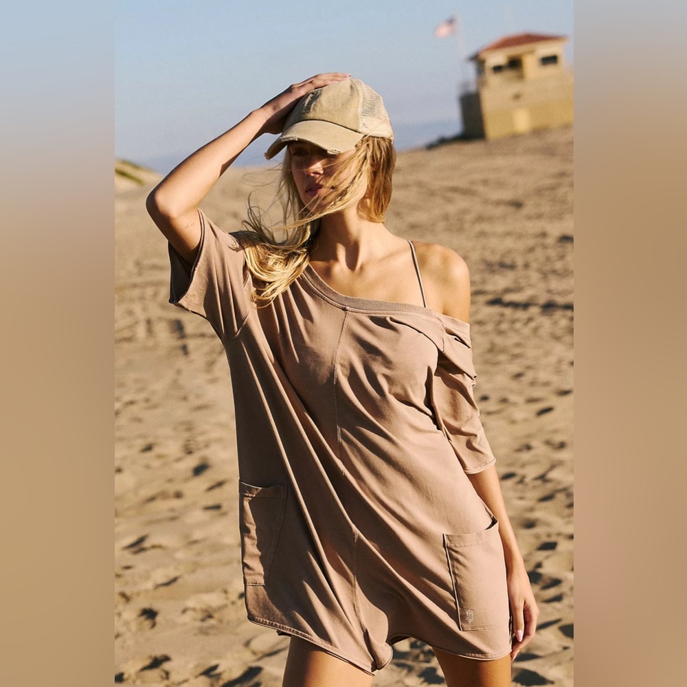 FP Movement by Free People Tan Jumpsuit